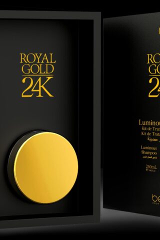 Beox Royal Gold 24K Luminous Hair Kit ( Shampoo + Mask)  490ml (6 Units)