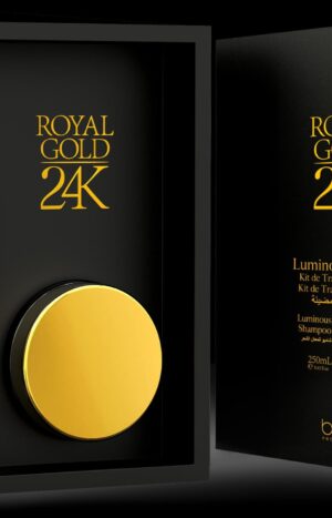 Beox Royal Gold 24K Luminous Hair Kit ( Shampoo + Mask)  490ml (6 Units)