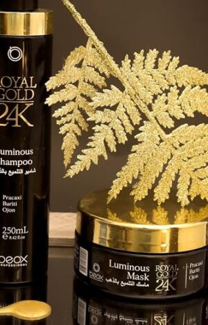 Beox Royal Gold 24K Luminous Home Care Kit _Shampoo 250ML + Mask 240G
